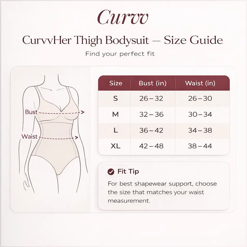 CurvvHer Thigh Bodysuit Shapewear