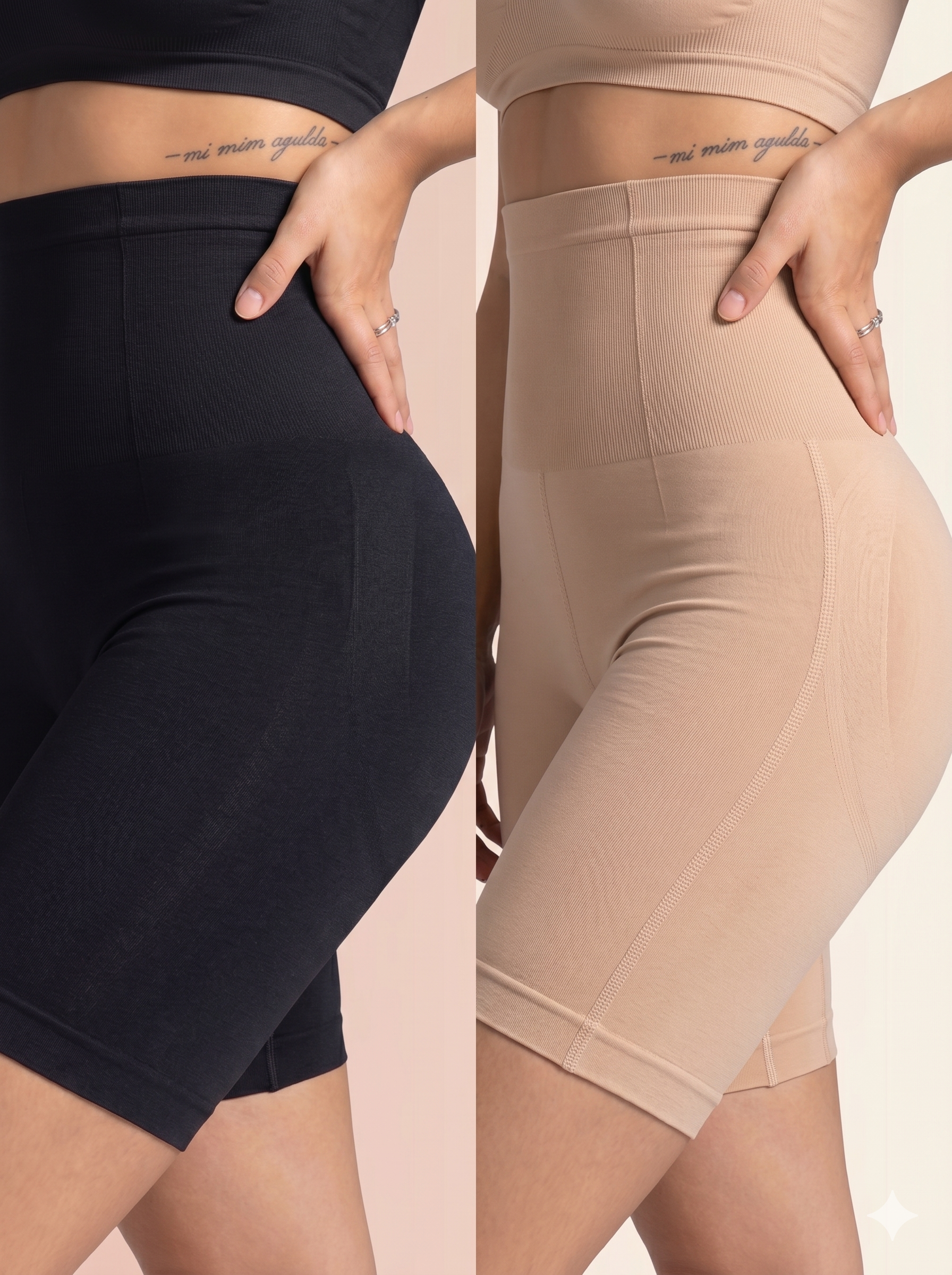 Shapewear Shorts - High Waist Tummy Control