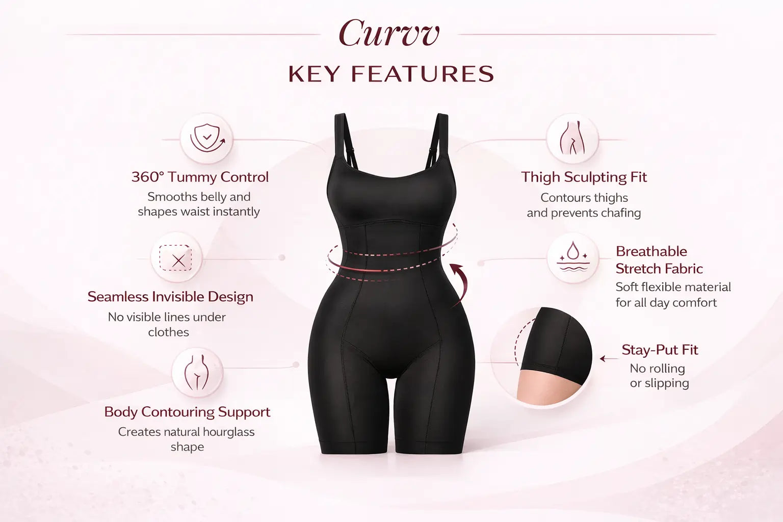CurvvHer Thigh Bodysuit Shapewear