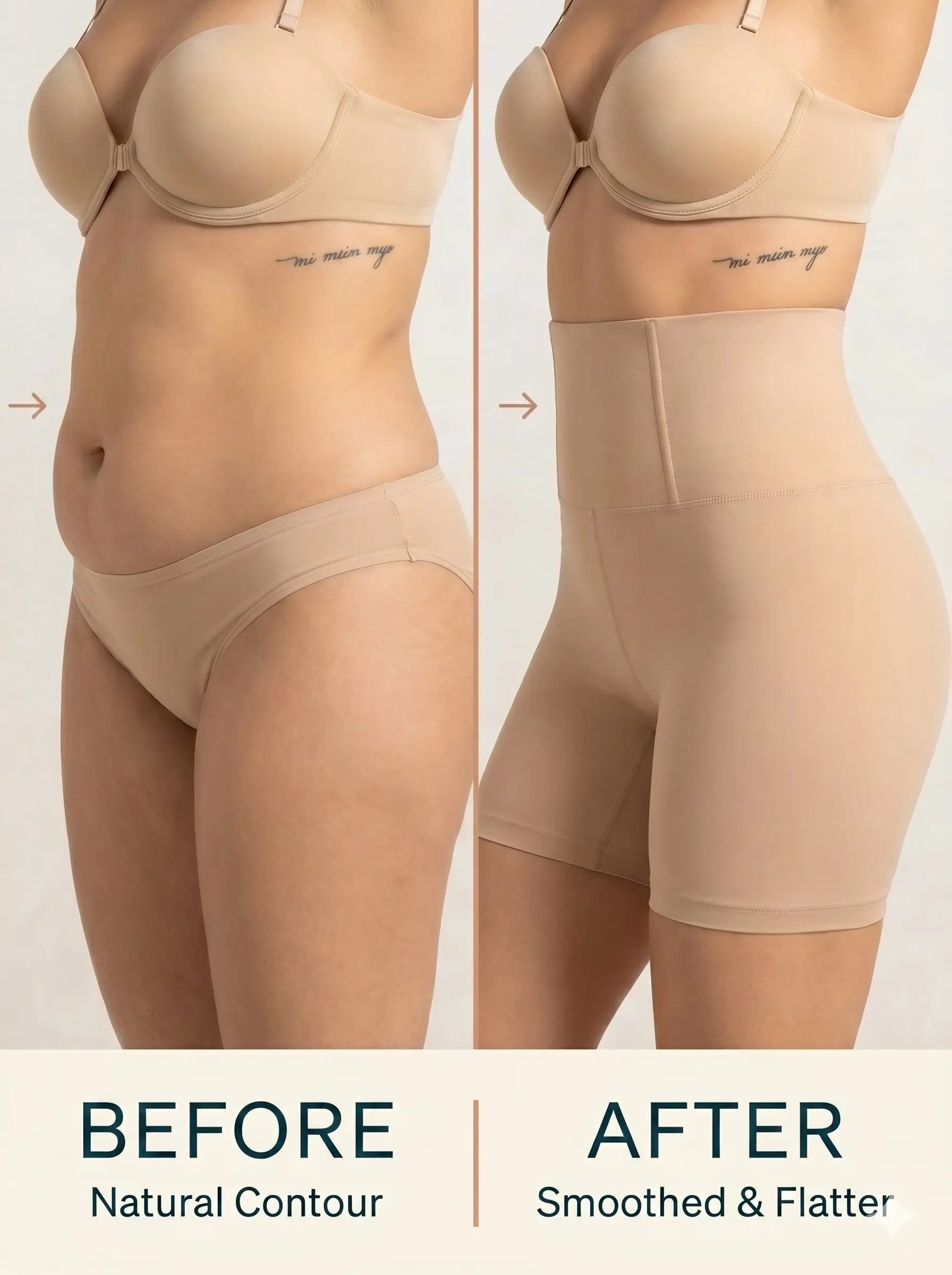 Tummy Control Shorts + Invisible Bra