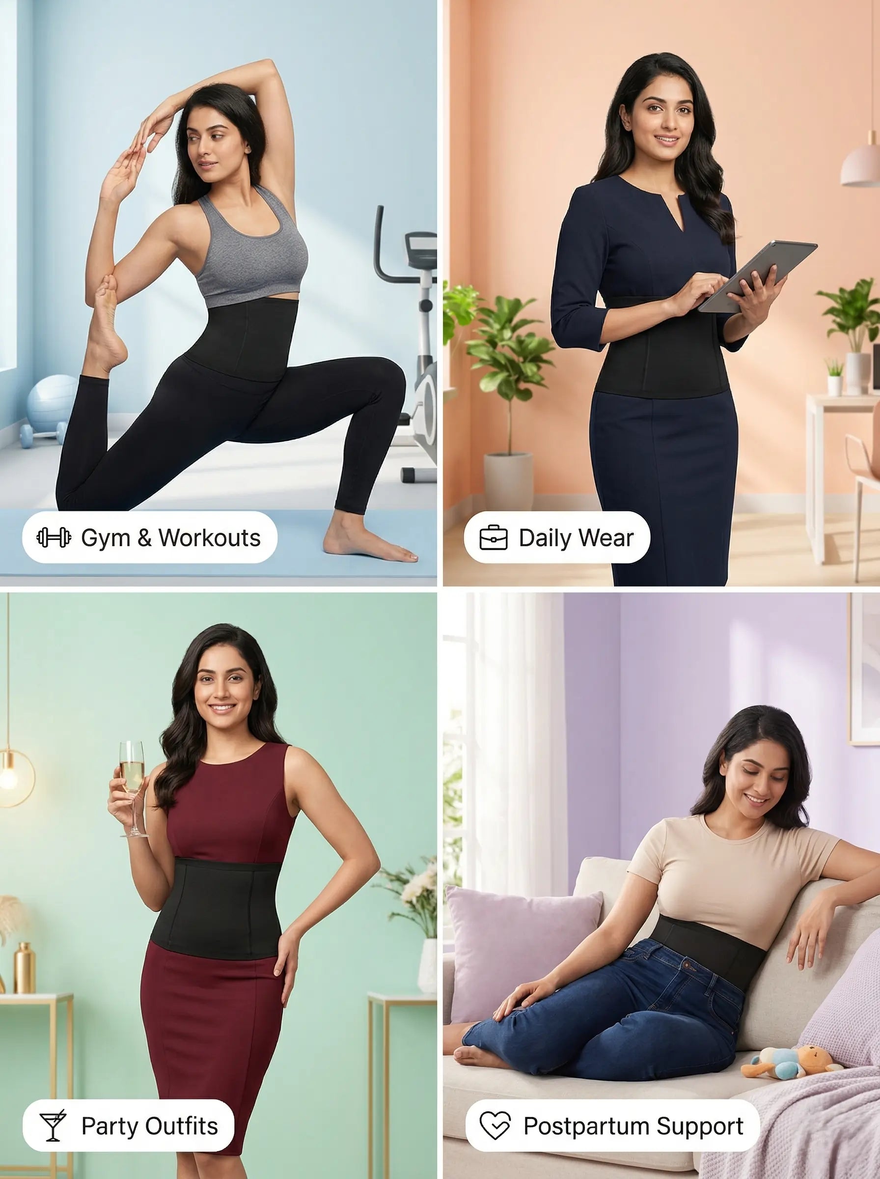 Curvv SlimCore Tummy Tuck Belt – Instant Waist Shaping Shapewear